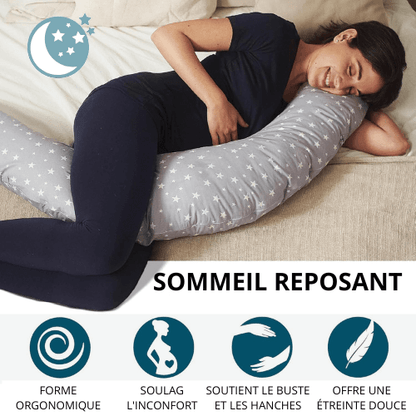 Coussin d’Allaitement & Maternité Confort Douce Nuit™