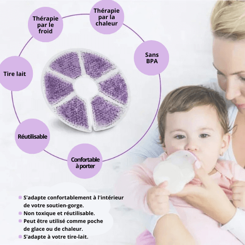 Coussinets de thérapie chaud/froid Douce Nuit™– Soulagement et confort pour l’allaitement