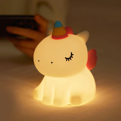 Veilleuse Lapin en Silicone Rechargeable – Lumière Douce & Réconfortante pour Bébé