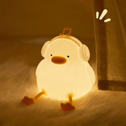 Veilleuse Lapin en Silicone Rechargeable – Lumière Douce & Réconfortante pour Bébé