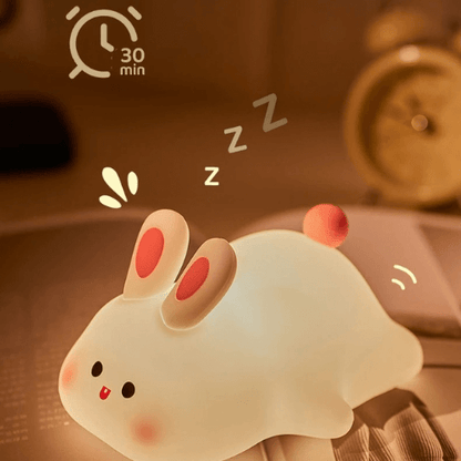 Veilleuse Lapin en Silicone Rechargeable – Lumière Douce & Réconfortante pour Bébé
